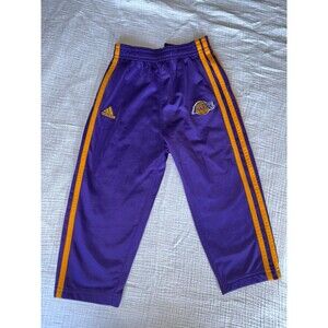 Boys infant toddler 24 months Lakers Adidas warm up pants EUC